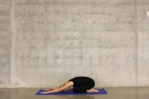 pratique de yoga: balasana