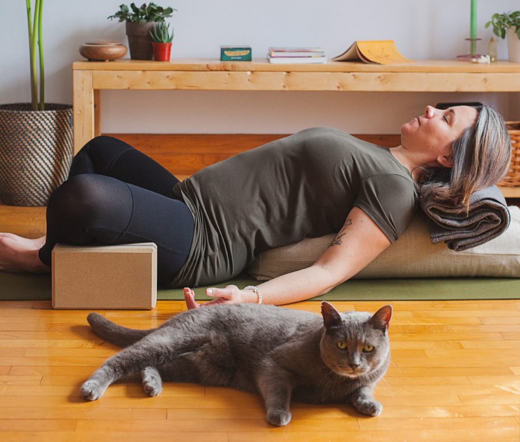 lâcher-prise papillon incliné